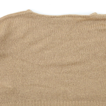 Womens UK Size S New Look Brown Pullover Jumper