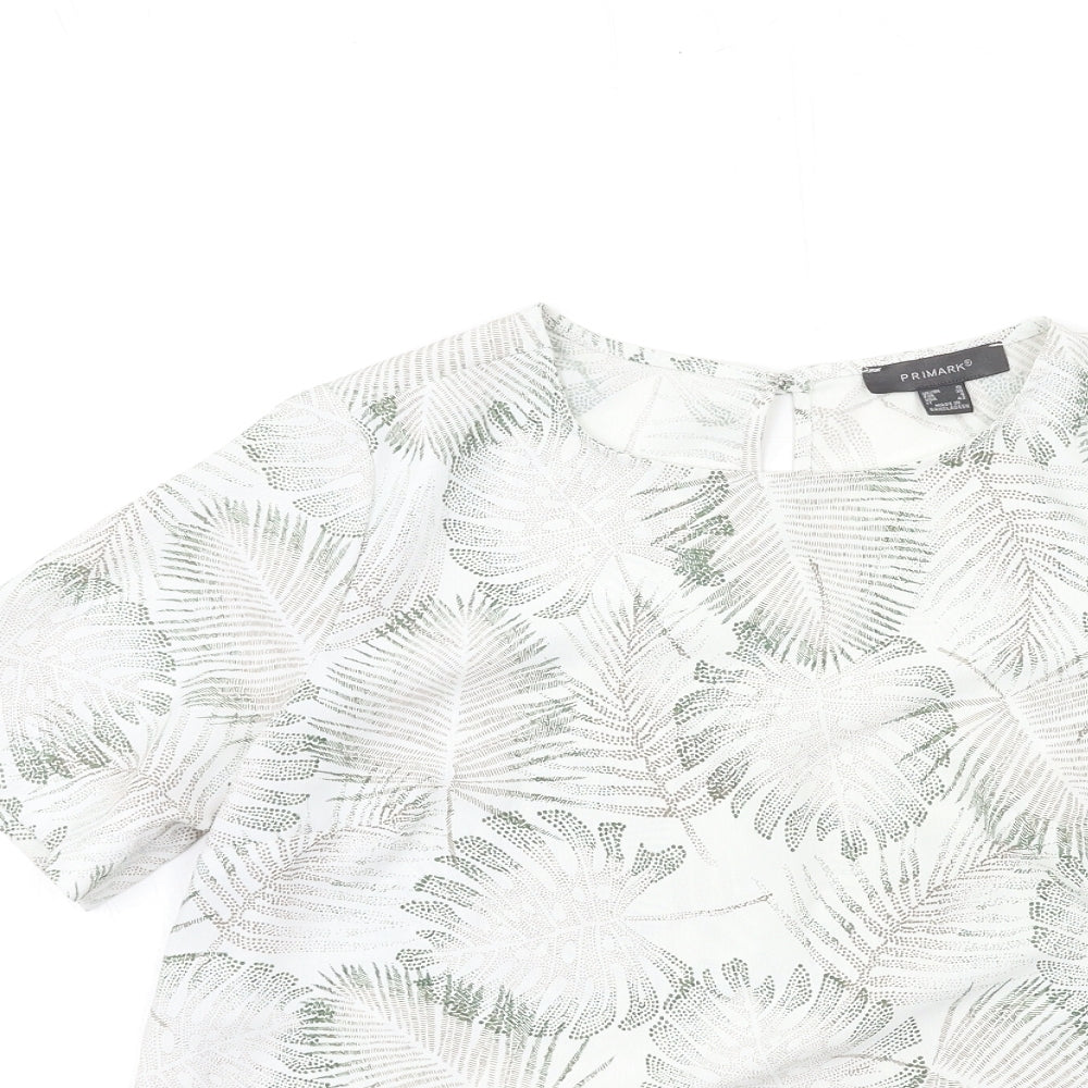 Primark Womens White   Basic Blouse Size 10