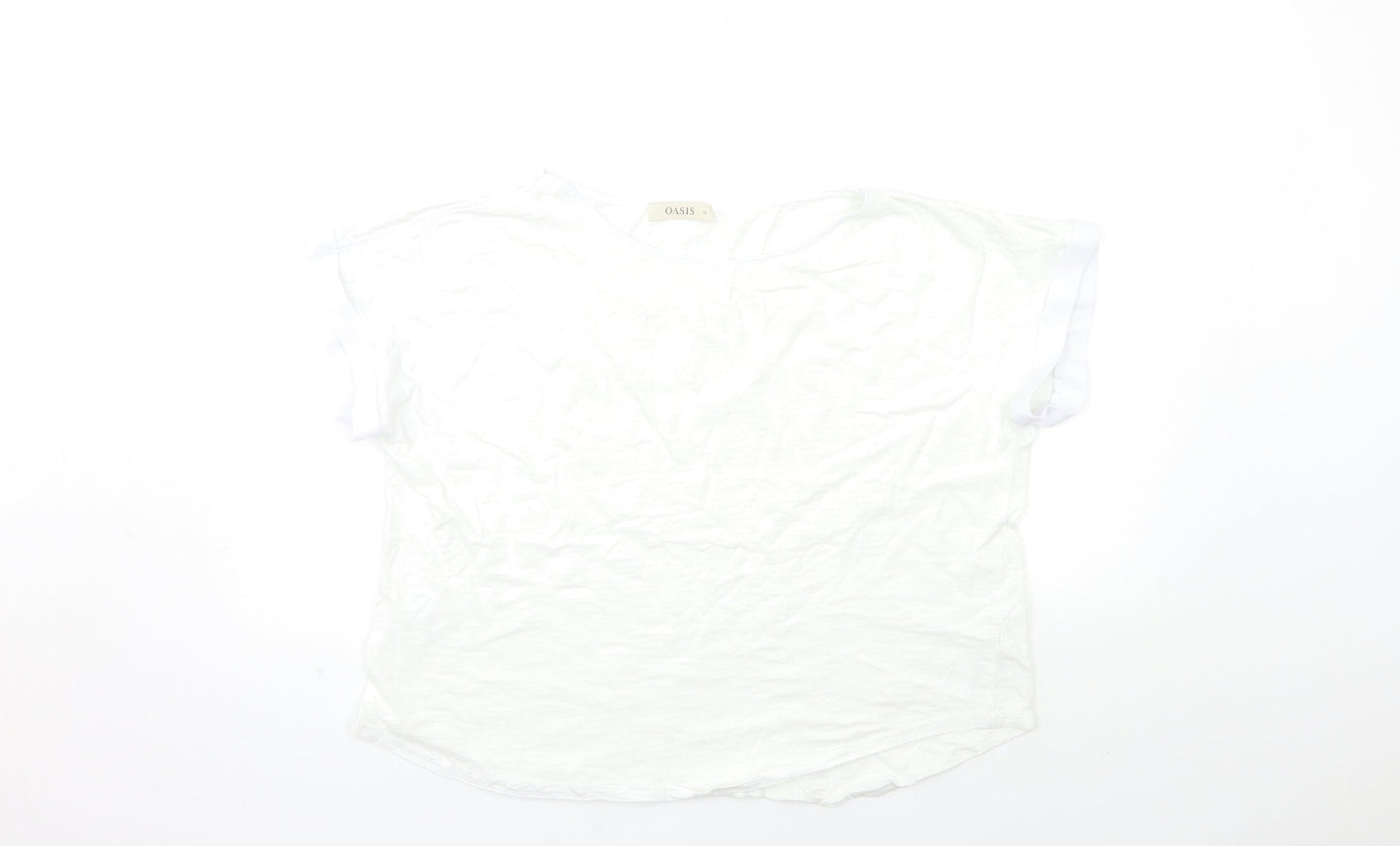 Oasis Womens White   Basic T-Shirt Size XL