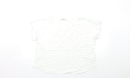 Oasis Womens White   Basic T-Shirt Size XL