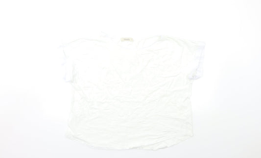 Oasis Womens White   Basic T-Shirt Size XL