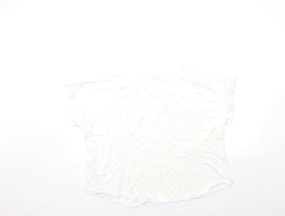 Oasis Womens White   Basic T-Shirt Size XL