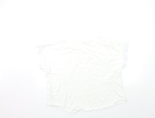 Oasis Womens White   Basic T-Shirt Size XL