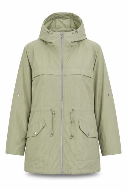 Womens UK Size 6 Primark Green Overcoat