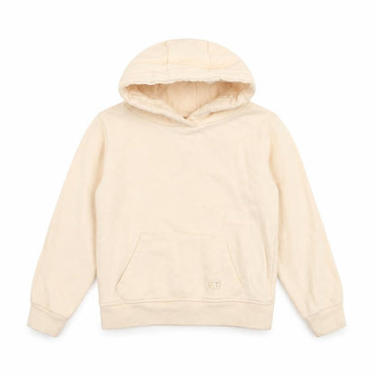 Front view of Firetrap girls’ pink pullover hoodie, size 4-5, years