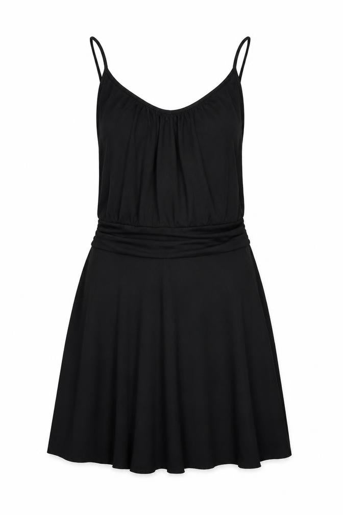 Front view of Target women’s black shift, size S