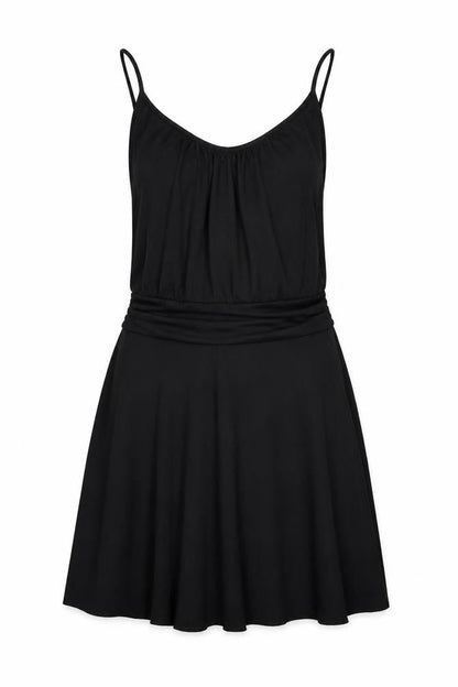 Front view of Target women’s black shift, size S