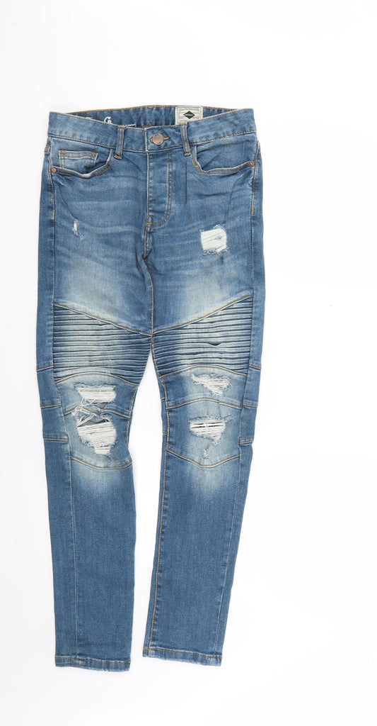 Denim & Co. Womens Blue   Skinny Jeans Size 28 L28 in