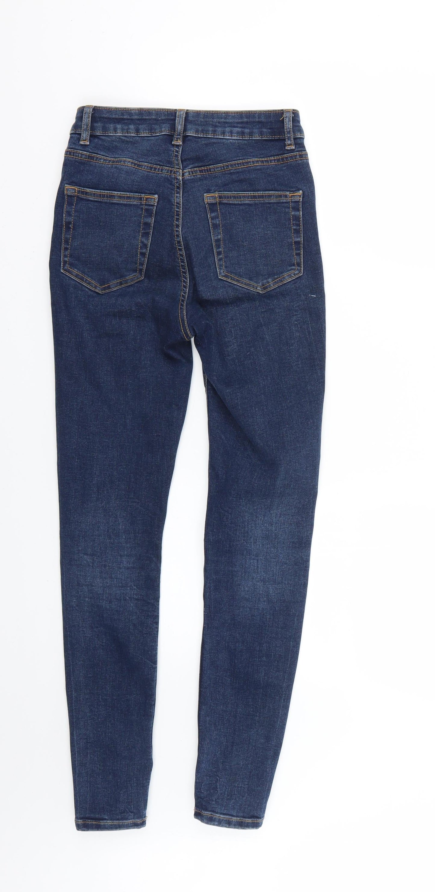 Denim & Co. Womens Blue   Skinny Jeans Size 6 L27 in