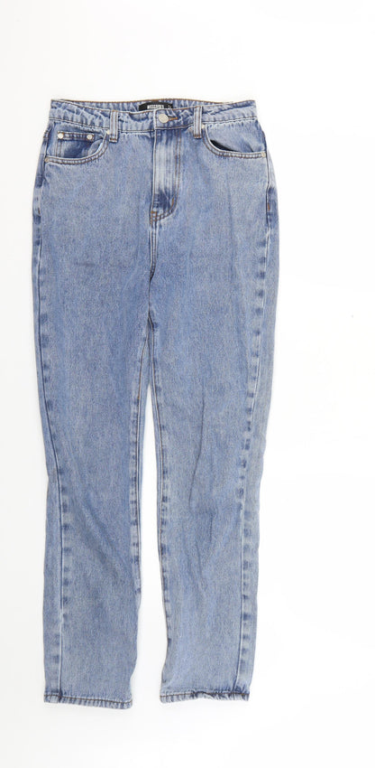 Missguided Womens Blue   Straight Jeans Size 8 L28 in