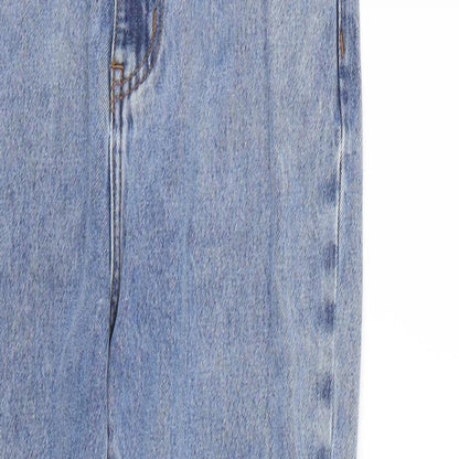 Missguided Womens Blue   Straight Jeans Size 8 L28 in