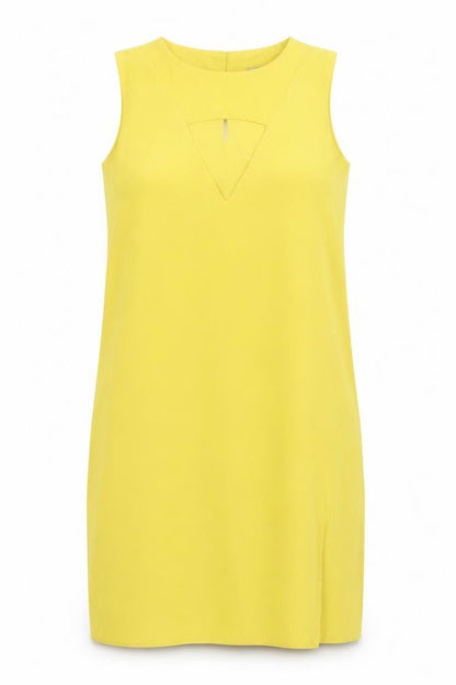 Front view of Love women’s yellow shirt dress, size S