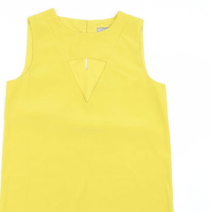 Love Womens Yellow   Shirt Dress  Size S