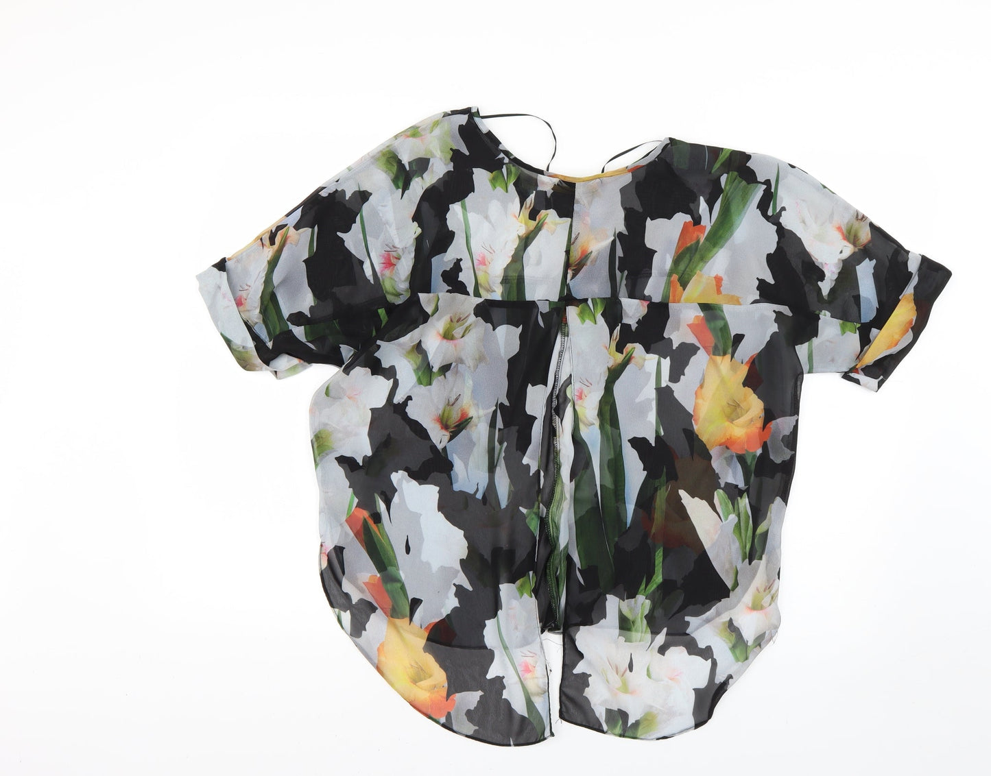 Womens UK Size 8 Topshop Multicoloured Basic Blouse