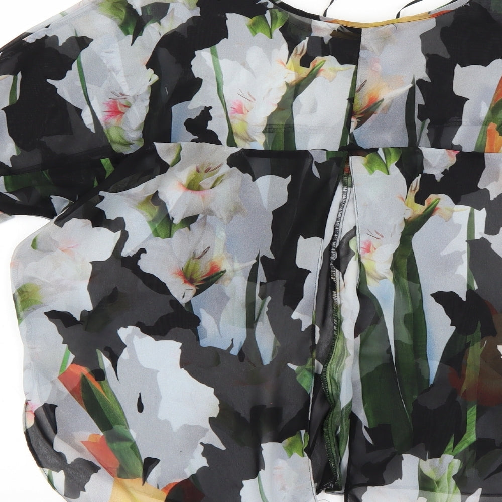 Womens UK Size 8 Topshop Multicoloured Basic Blouse