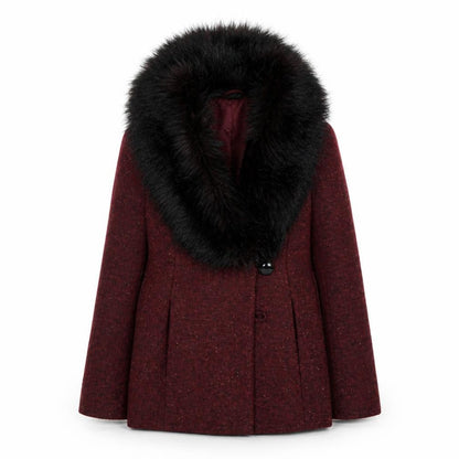 Womens UK Size 6 H&M Red Overcoat