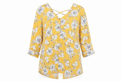 Womens UK Size 8 F&F Yellow Basic Blouse