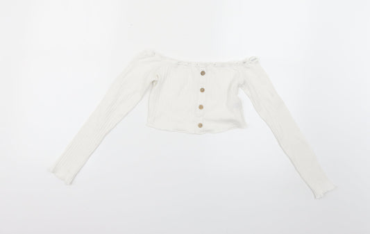 SheIn Womens White   Basic Blouse Size XS