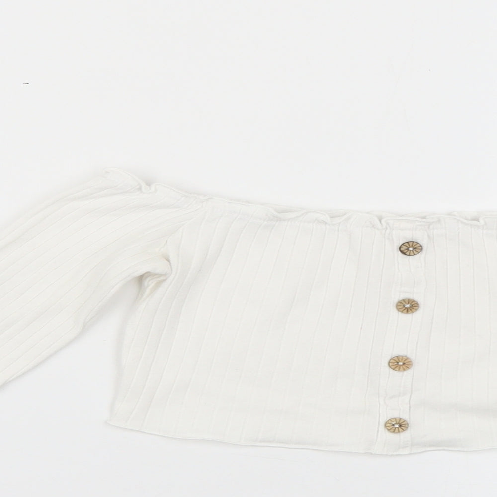 SheIn Womens White   Basic Blouse Size XS