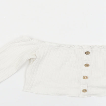 SheIn Womens White   Basic Blouse Size XS