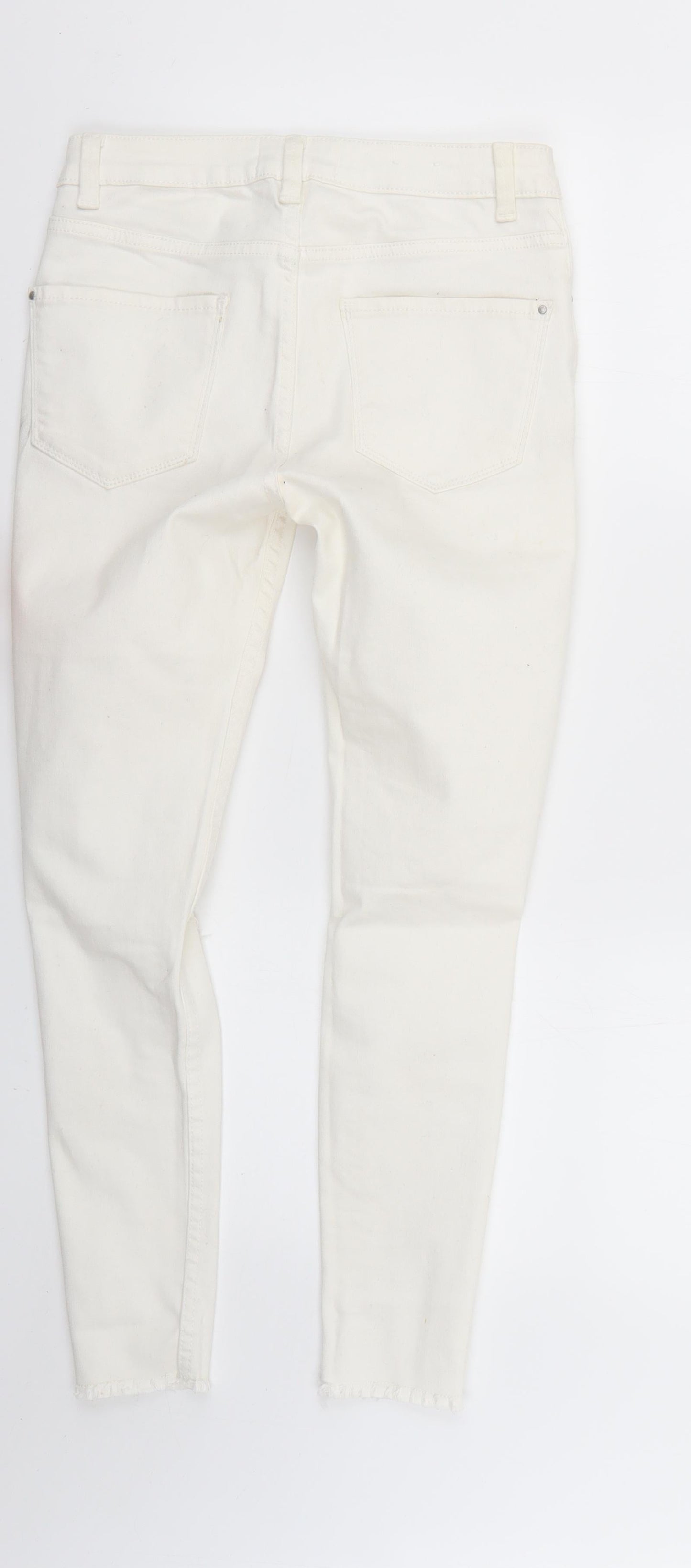 New Look Womens White   Skinny Jeans Size 8 L25 in