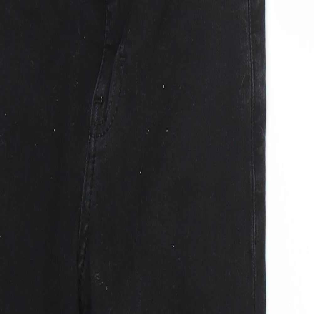 Mens UK Size 28 Topshop Regular Fit Skinny Black Jeans