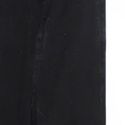 Mens UK Size 28 Topshop Regular Fit Skinny Black Jeans