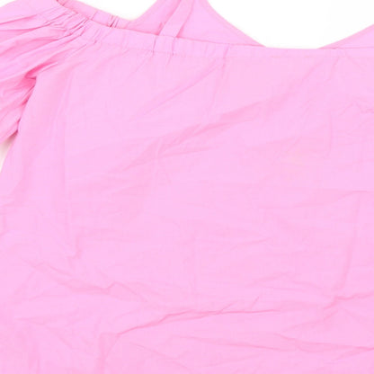 Womens UK Size 12 River Island Pink Basic Blouse