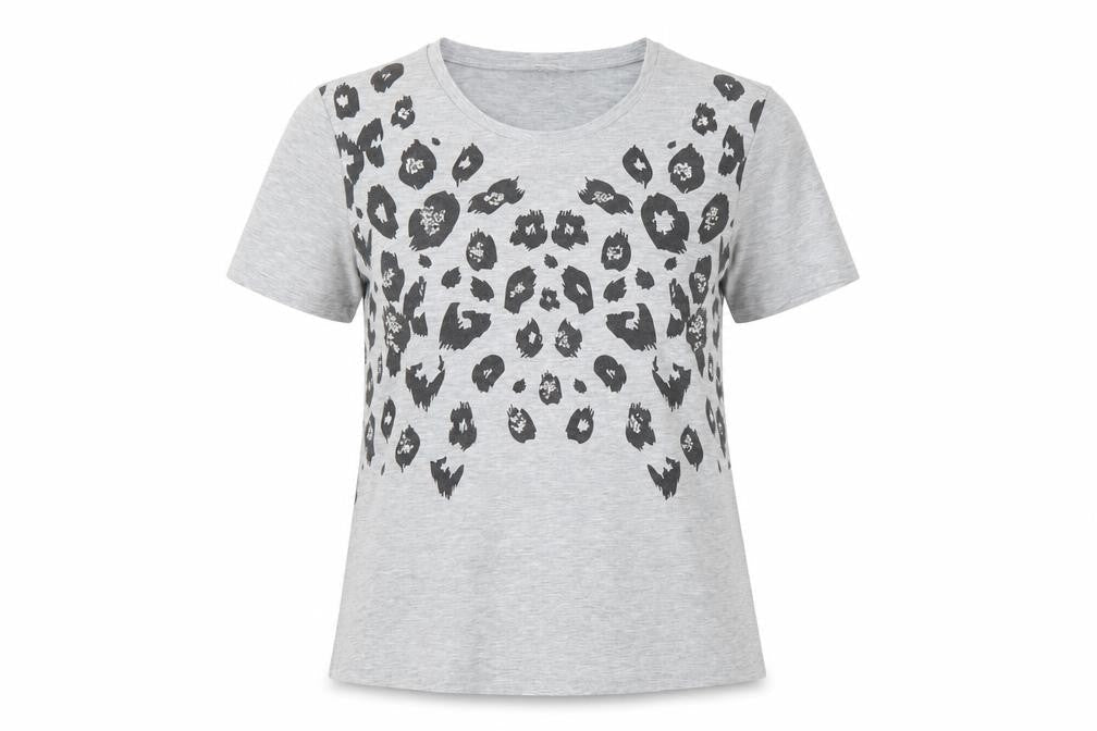 Womens UK Size 8 TU Grey Basic T-Shirt
