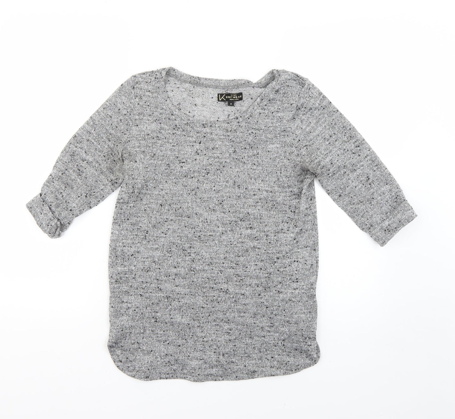 Womens UK Size 8 New Look Grey Pullover Jumper