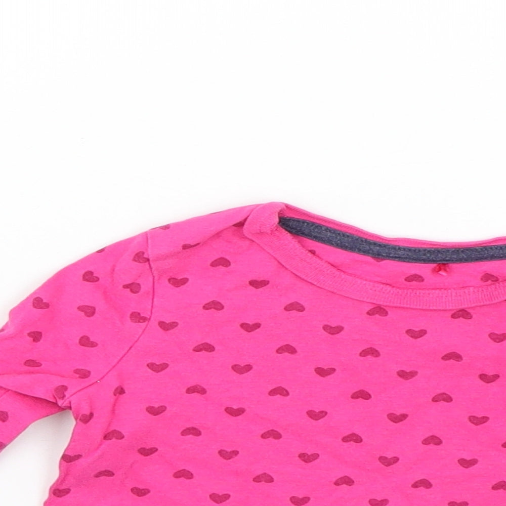 George Baby Pink Geometric  Basic T-Shirt Size 12-18 Months