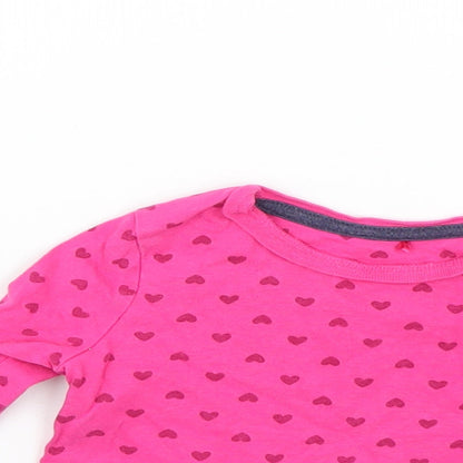 George Baby Pink Geometric  Basic T-Shirt Size 12-18 Months