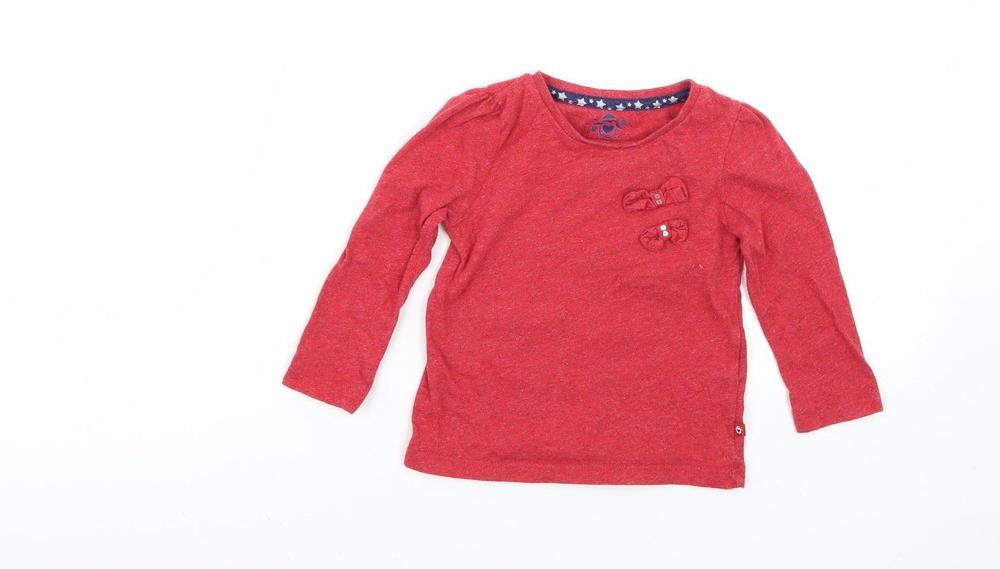 F&F Baby Red   Basic T-Shirt Size 12-18 Months
