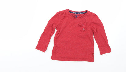 F&F Baby Red   Basic T-Shirt Size 12-18 Months