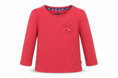 Front view of F&F Baby Red Basic T-Shirt, size 12-18, Months