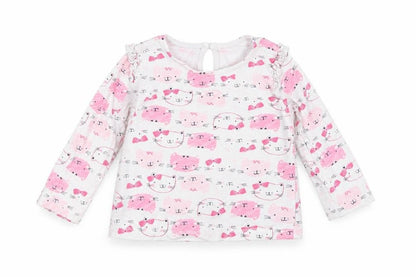 Front view of Matalan Baby Multicoloured Geometric Basic T-Shirt, size 12-18, Months