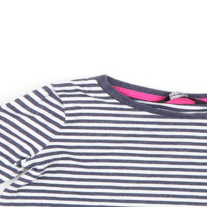 Close-up detail of George Baby Multicoloured Striped Basic T-Shirt, size 12-18, Months