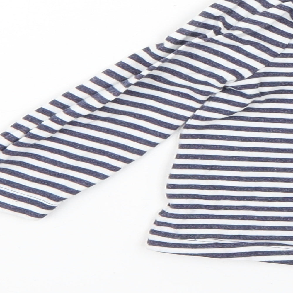 Brand and care label for George Baby Multicoloured Striped Basic T-Shirt, size 12-18, Months