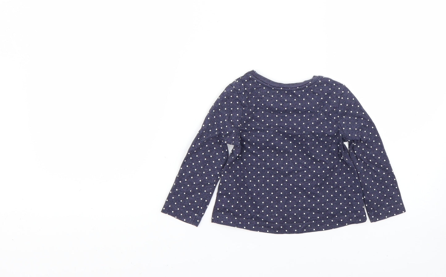 George Baby Blue Polka Dot  Basic T-Shirt Size 12-18 Months