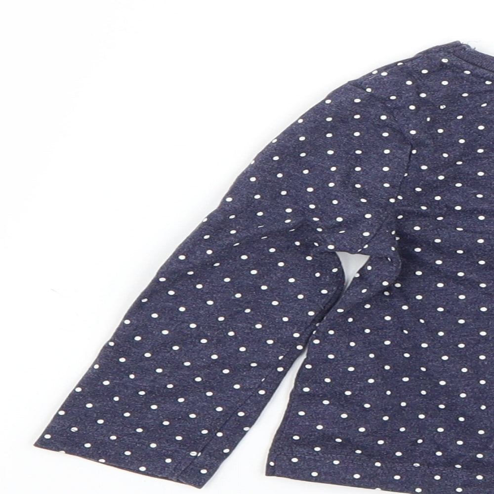 George Baby Blue Polka Dot  Basic T-Shirt Size 12-18 Months