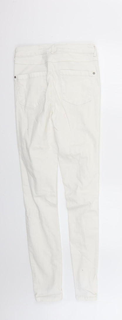 new lok Womens White   Skinny Jeans Size 10 L28 in