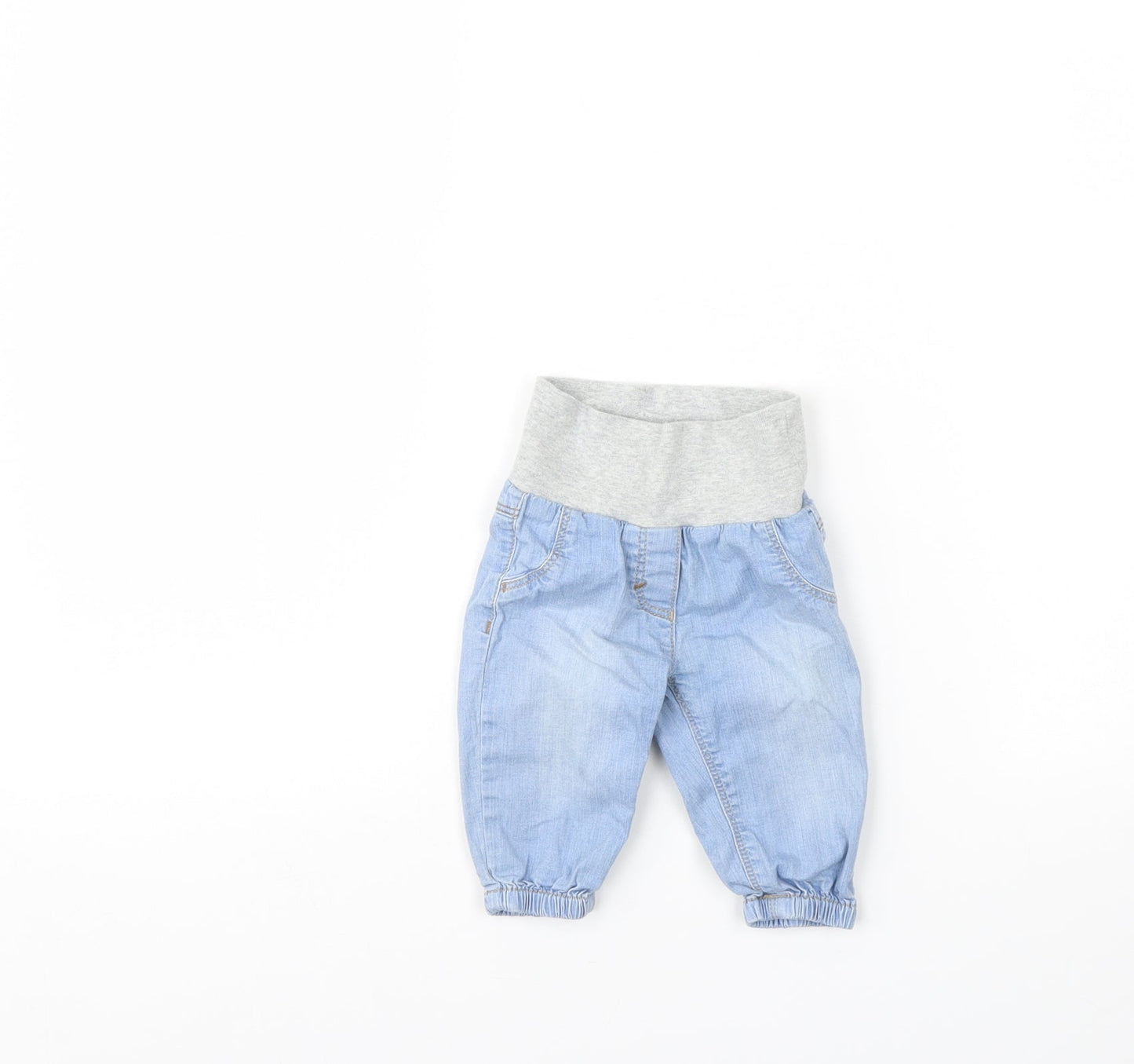 spirit  Baby Blue  Denim Capri Jeans Size 0-3 Months  - 2 months