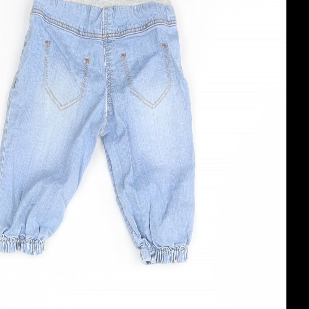spirit  Baby Blue  Denim Capri Jeans Size 0-3 Months  - 2 months
