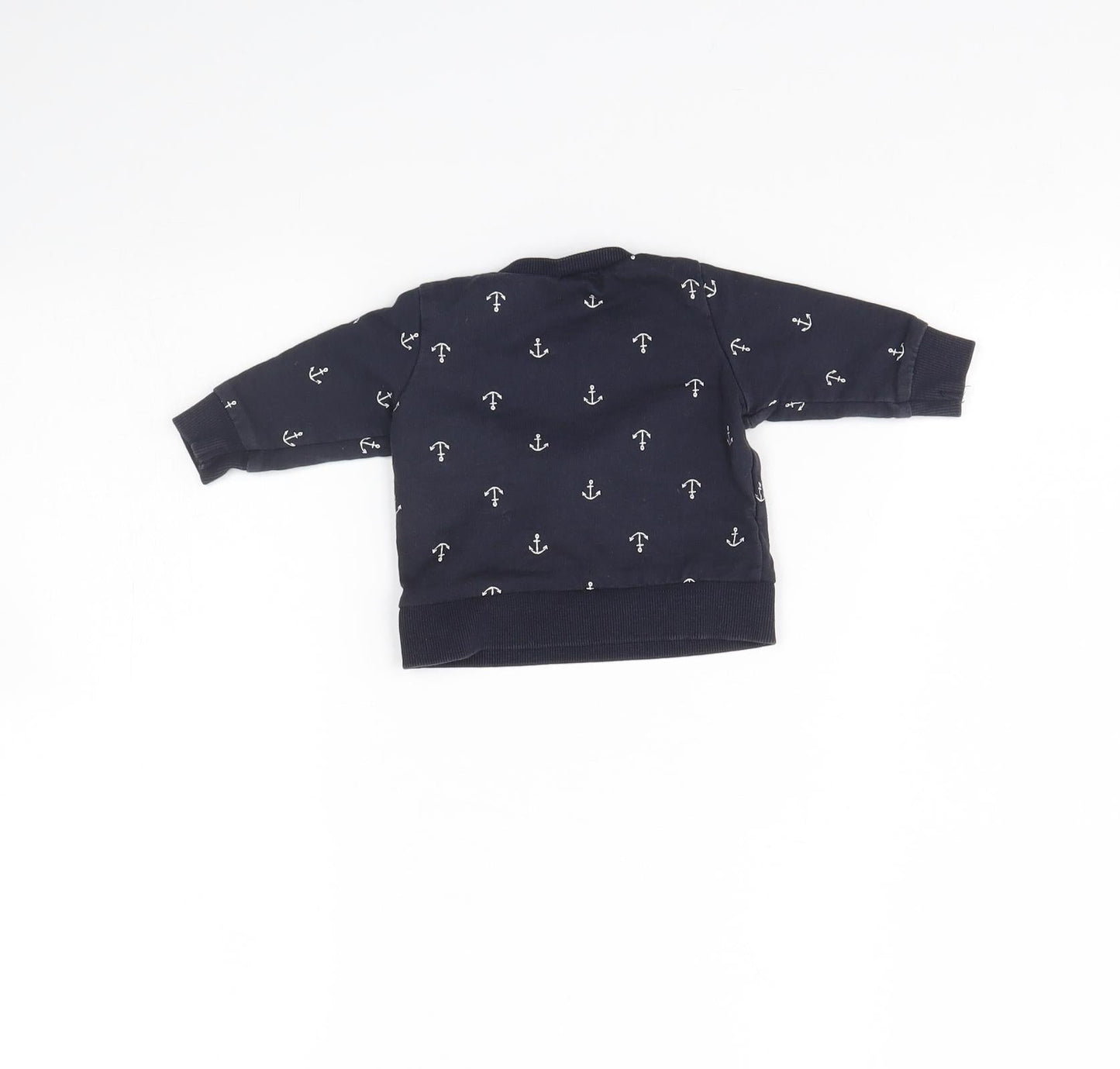 H&M Baby Blue Spotted  Pullover Jumper Size 0-3 Months  - Up to 1 month