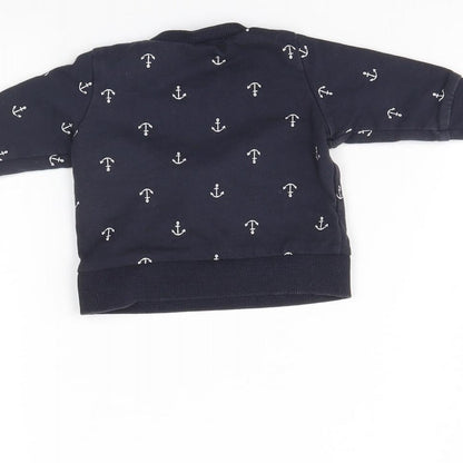 H&M Baby Blue Spotted  Pullover Jumper Size 0-3 Months  - Up to 1 month