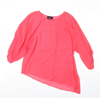 Simon Jefferey Womens Pink   Basic Blouse Size 10