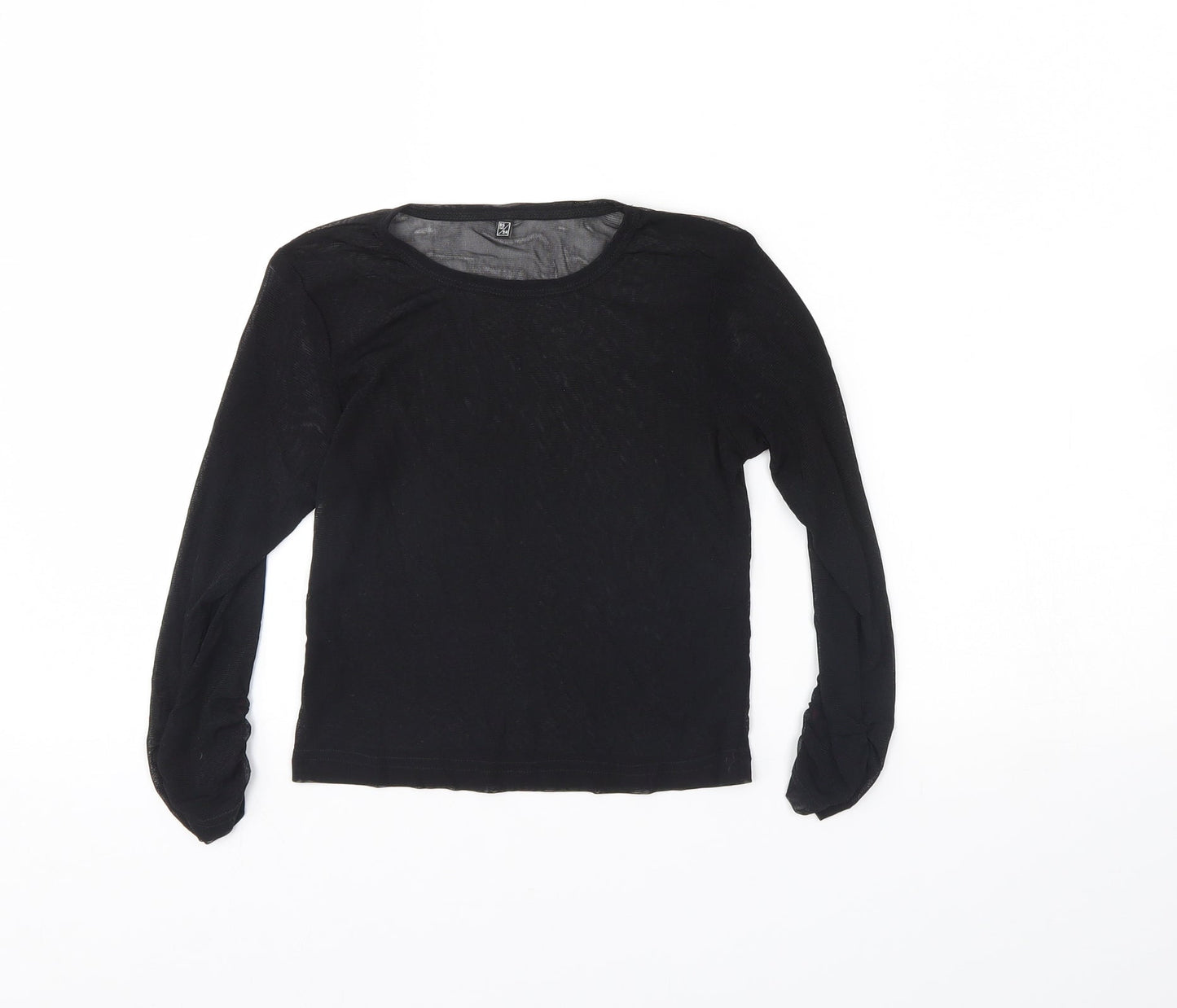 Womens UK Size 6 Preworn Black Basic Blouse