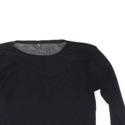 Womens UK Size 6 Preworn Black Basic Blouse