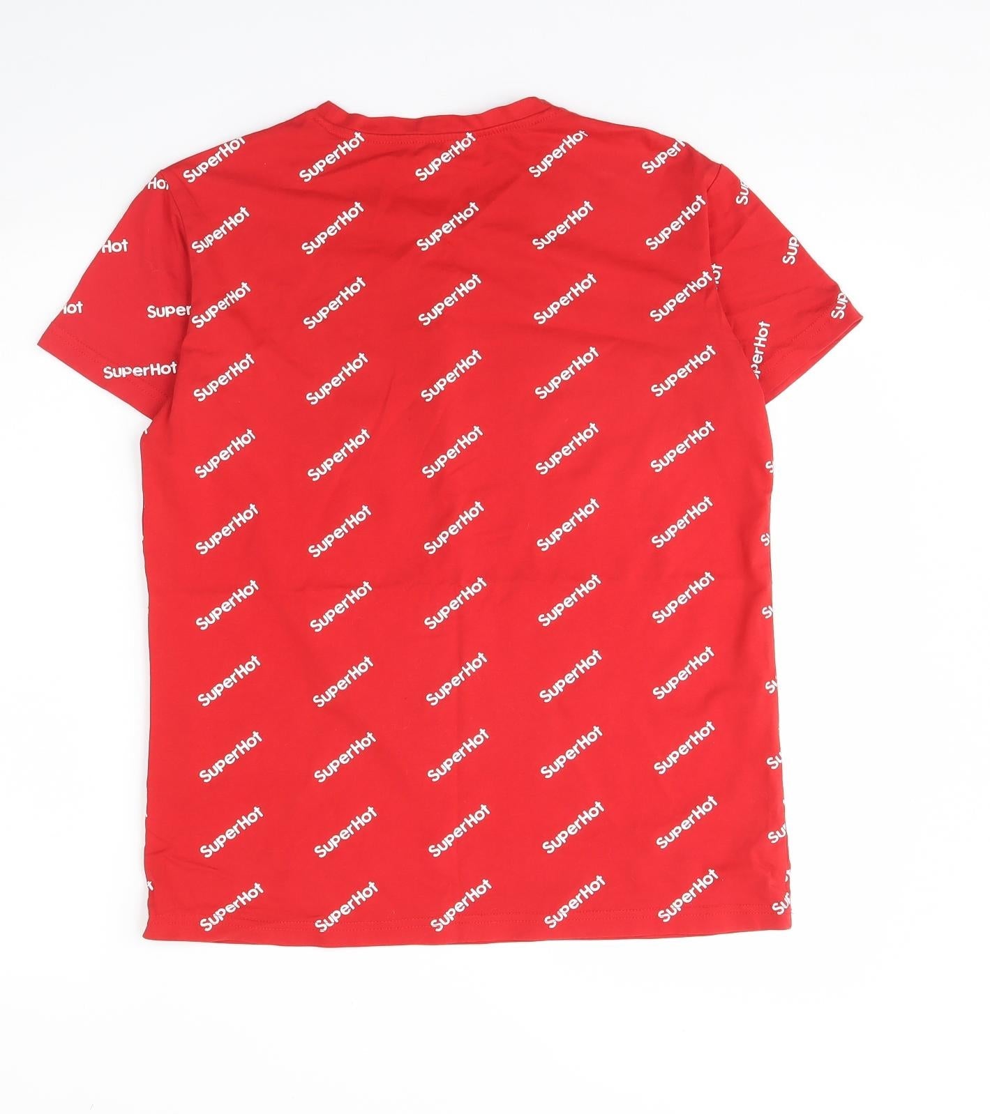 Preworn Womens Red   Basic T-Shirt Size L