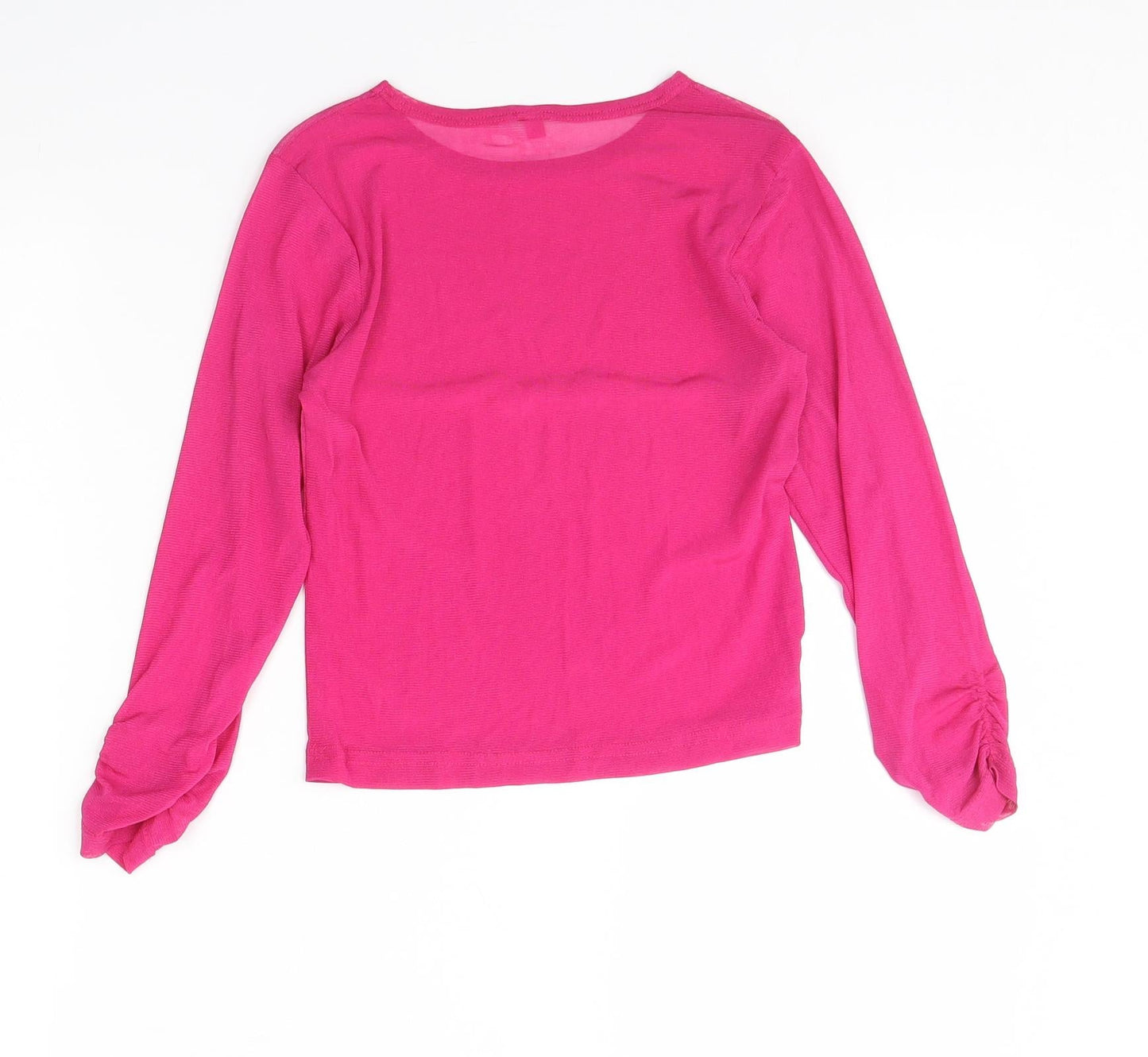 Womens UK Size 8 Preworn Pink Basic Blouse